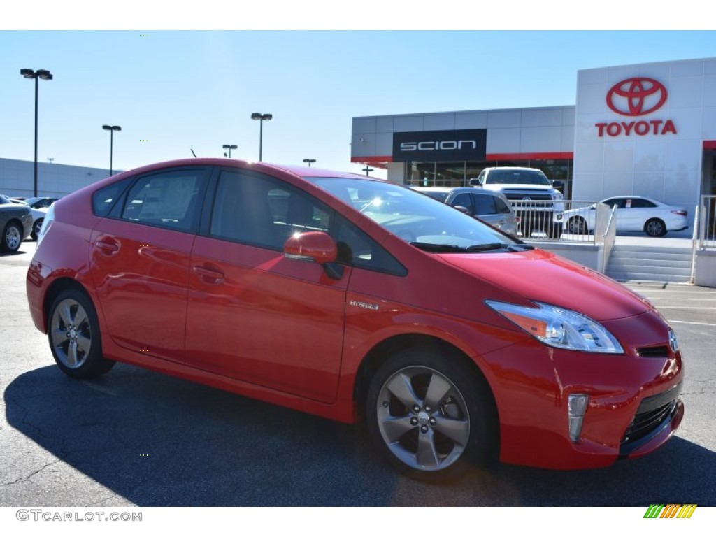 2015 Prius Persona Series Hybrid - Absolutely Red / Dark Gray photo #1
