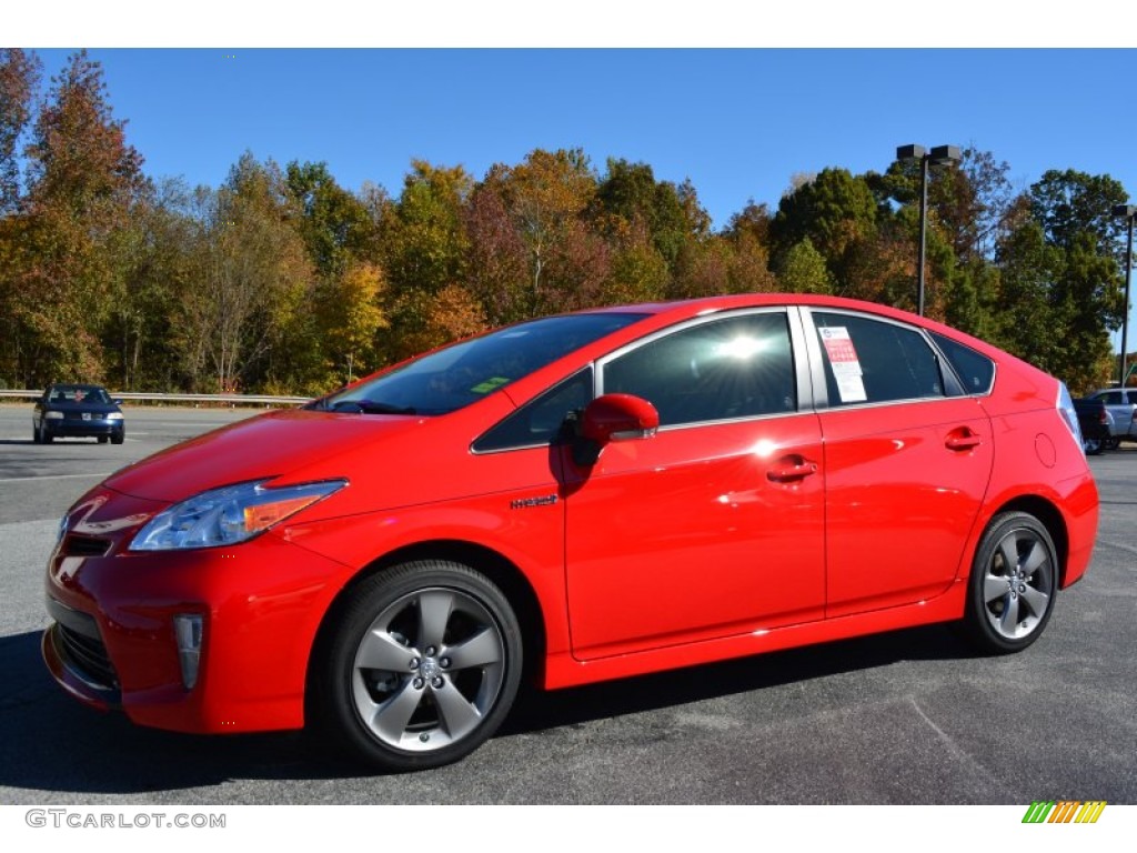 Absolutely Red 2015 Toyota Prius Persona Series Hybrid Exterior Photo #98689489