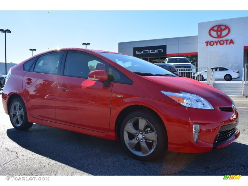 2015 Prius Persona Series Hybrid - Absolutely Red / Black photo #1