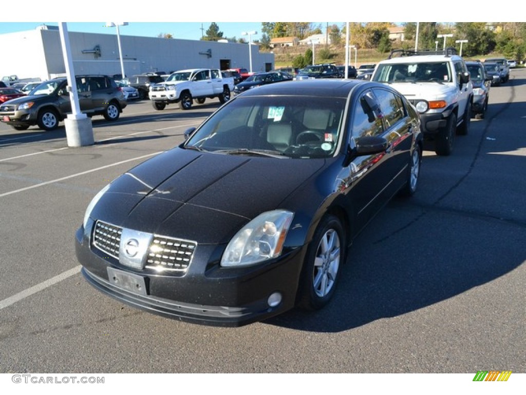 2006 Maxima 3.5 SL - Onyx Black / Black photo #4