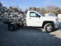 Summit White - Sierra 3500HD Work Truck Regular Cab 4x4 Chassis Photo No. 16