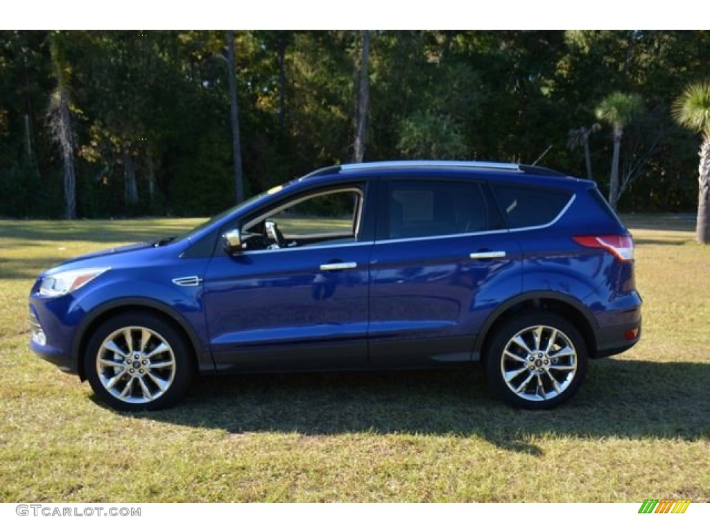 2014 Escape SE 2.0L EcoBoost - Deep Impact Blue / Medium Light Stone photo #8