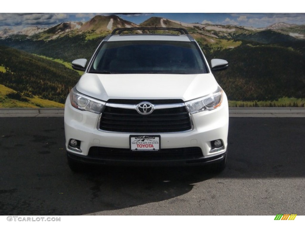 2015 Highlander Limited AWD - Blizzard Pearl White / Ash photo #2