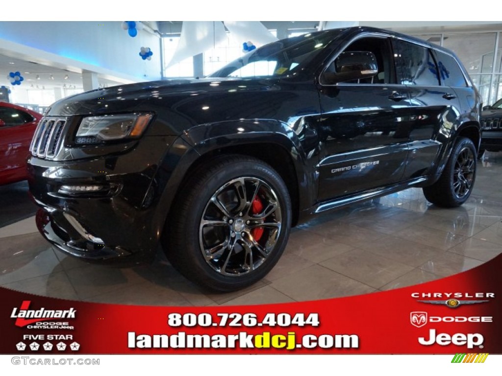 2015 Grand Cherokee SRT 4x4 - Brilliant Black Crystal Pearl / SRT Black photo #1