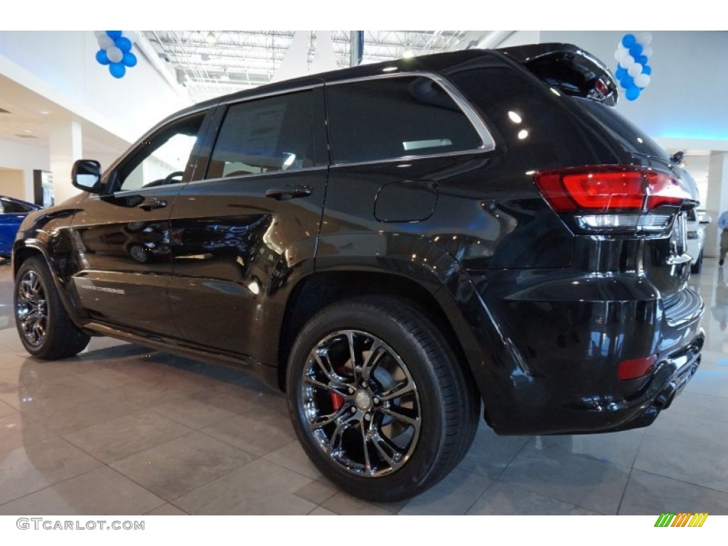 Brilliant Black Crystal Pearl 2015 Jeep Grand Cherokee SRT 4x4 Exterior Photo #98696788
