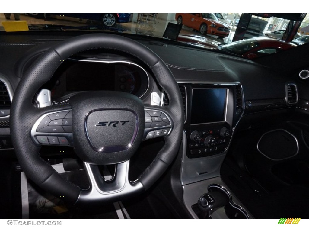 2015 Jeep Grand Cherokee SRT 4x4 SRT Black Steering Wheel Photo #98696884