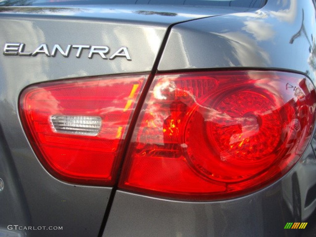 2008 Elantra GLS Sedan - Carbon Gray Metallic / Gray photo #22