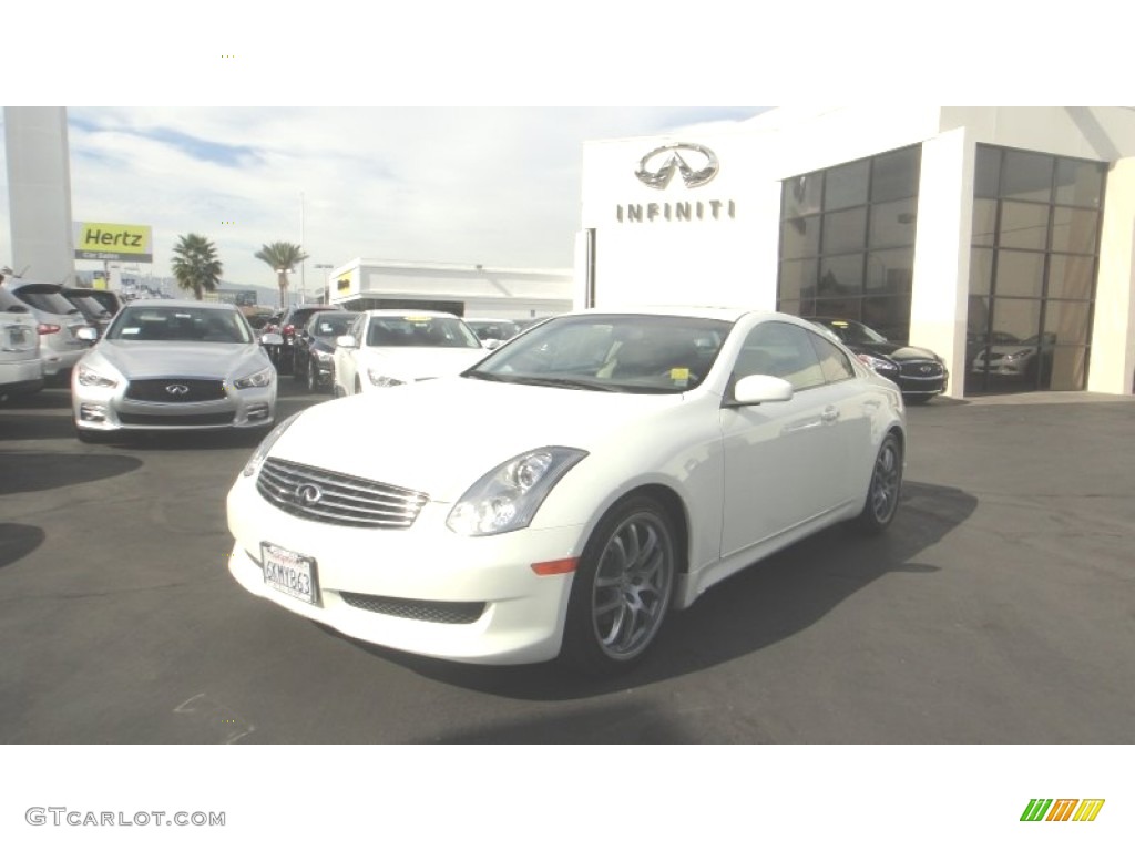 2006 G 35 Coupe - Ivory White Pearl / Wheat photo #1