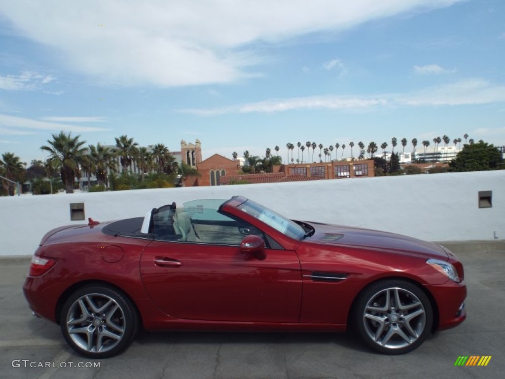 2015 SLK 250 Roadster - designo Cardinal Red Metallic / Sahara Beige photo #3