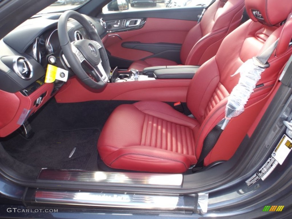 Bengal Red/Black Interior 2015 Mercedes-Benz SL 400 Roadster Photo #98702314