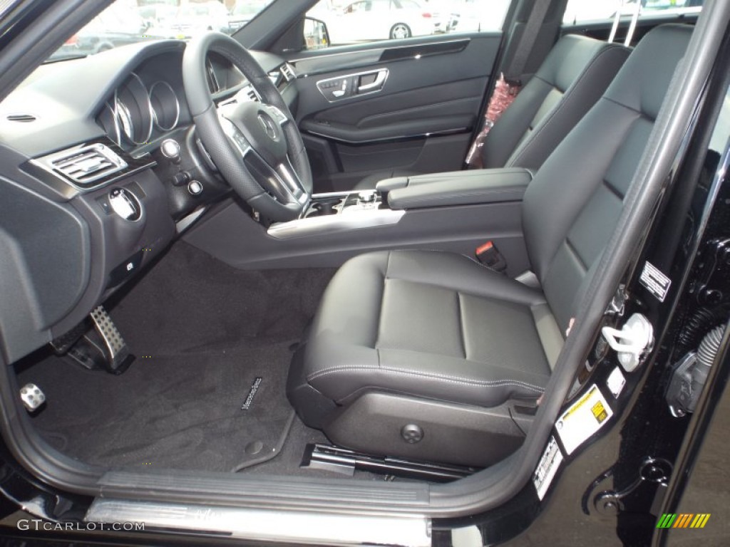 Black Interior 2015 Mercedes-Benz E 350 4Matic Wagon Photo #98702639
