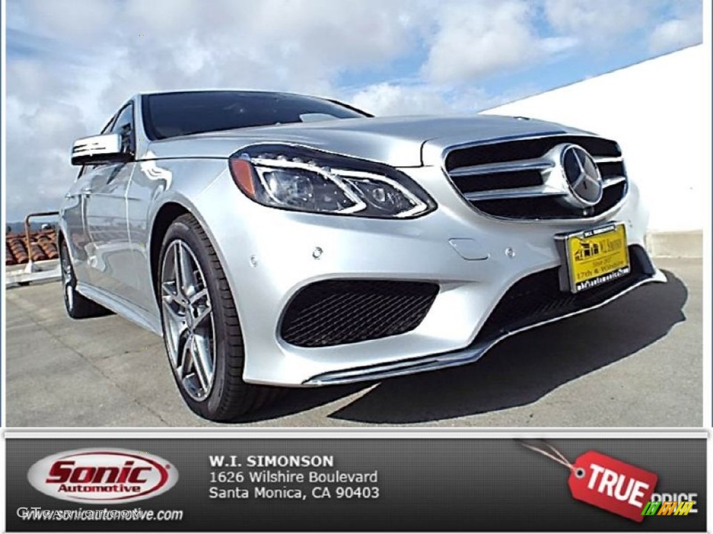 2015 E 350 Sedan - Iridium Silver Metallic / Porcelain/Black photo #1