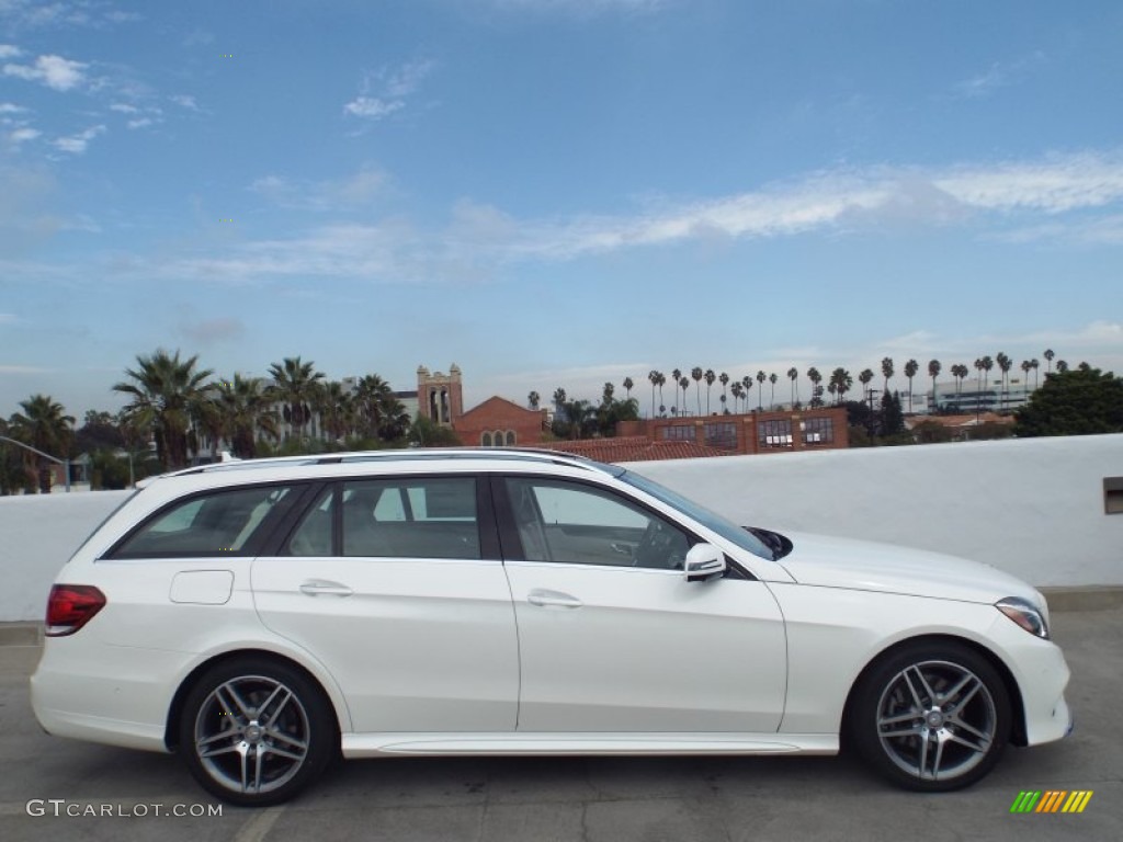 designo Diamond White Metallic 2015 Mercedes-Benz E 350 4Matic Wagon Exterior Photo #98703355