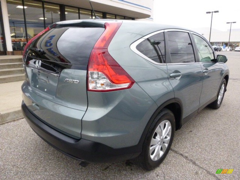 2012 CR-V EX 4WD - Opal Sage Metallic / Black photo #3