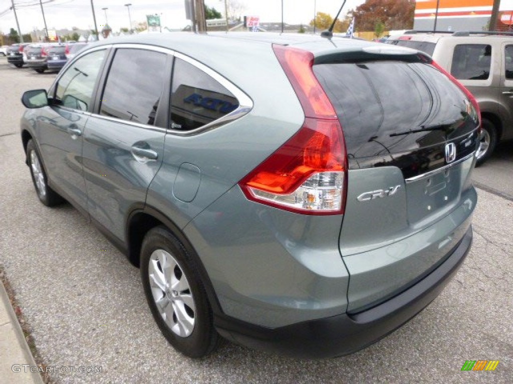 2012 CR-V EX 4WD - Opal Sage Metallic / Black photo #5