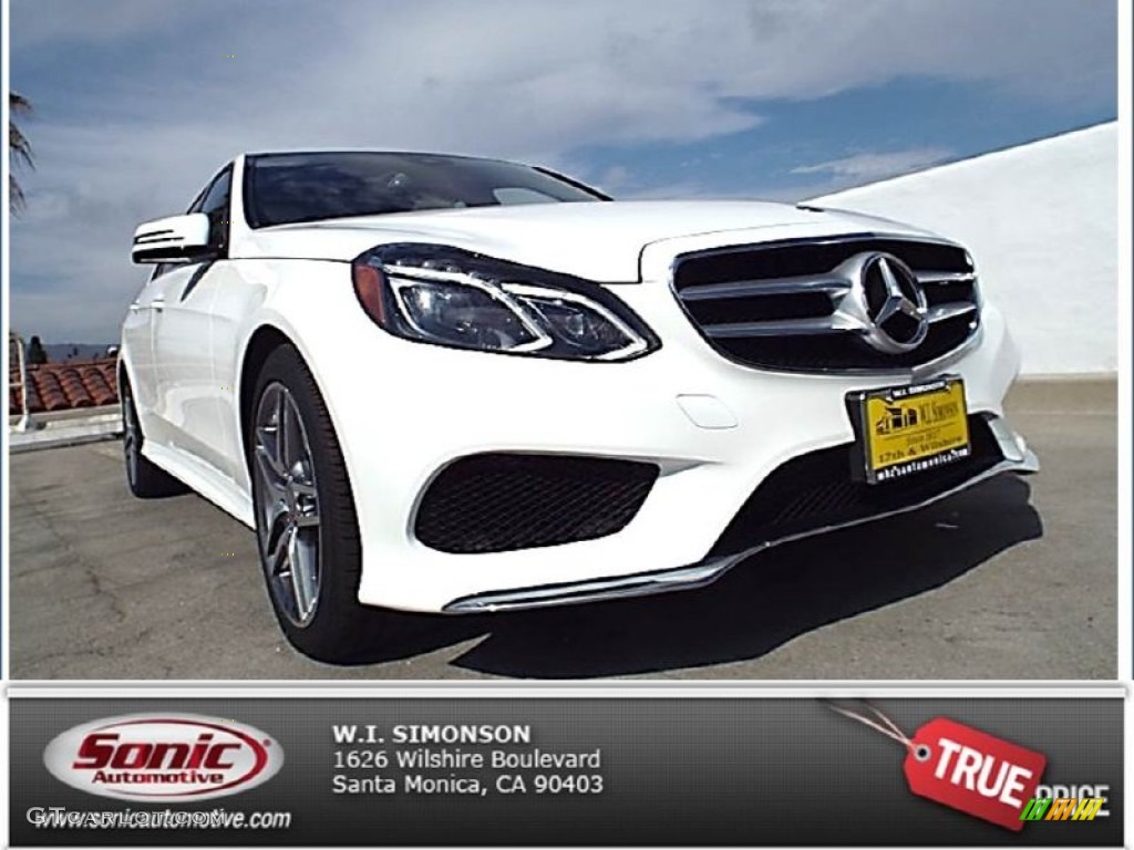 2015 E 350 Sedan - Polar White / Porcelain/Black photo #1