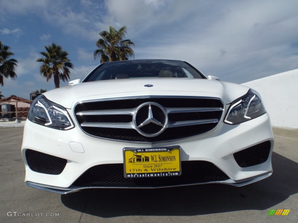 2015 E 350 Sedan - Polar White / Porcelain/Black photo #2