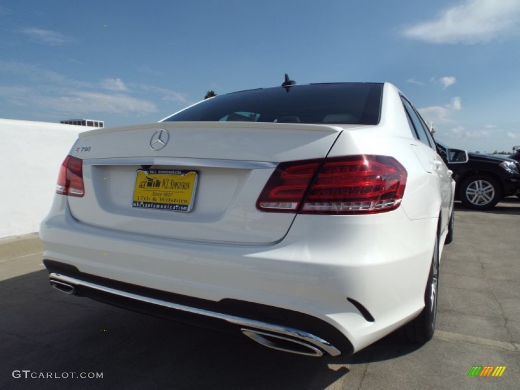 2015 E 350 Sedan - Polar White / Porcelain/Black photo #4