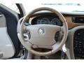 2003 Jaguar S-Type Sand Interior Steering Wheel Photo