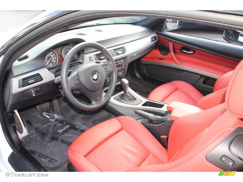 Coral Red/Black Dakota Leather Interior 2011 BMW 3 Series 328i xDrive Coupe Photo #98705386