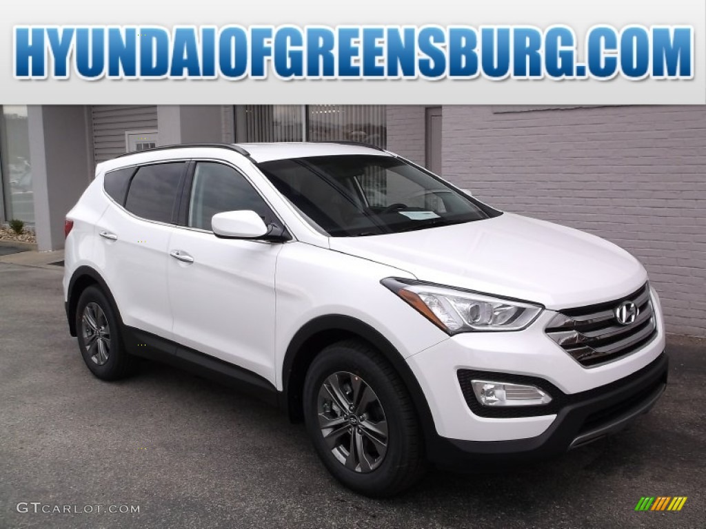 2015 Santa Fe Sport 2.4 AWD - Frost White Pearl / Gray photo #1