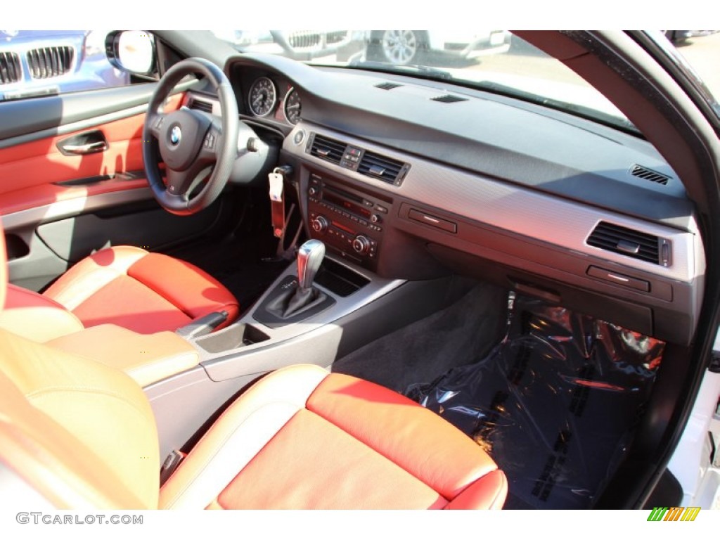 2011 3 Series 328i xDrive Coupe - Alpine White / Coral Red/Black Dakota Leather photo #27
