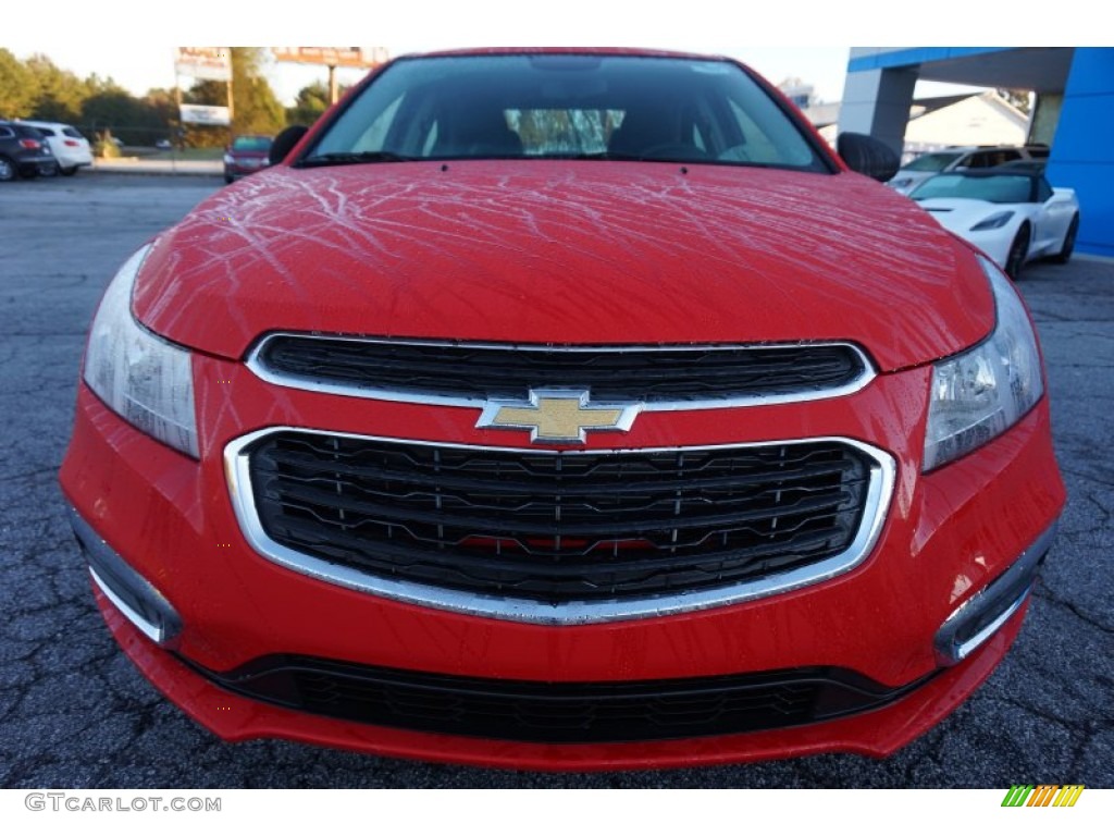 2015 Cruze LS - Red Hot / Jet Black/Medium Titanium photo #2