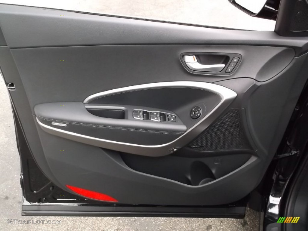 2015 Hyundai Santa Fe Sport 2.0T AWD Black Door Panel Photo #98707351