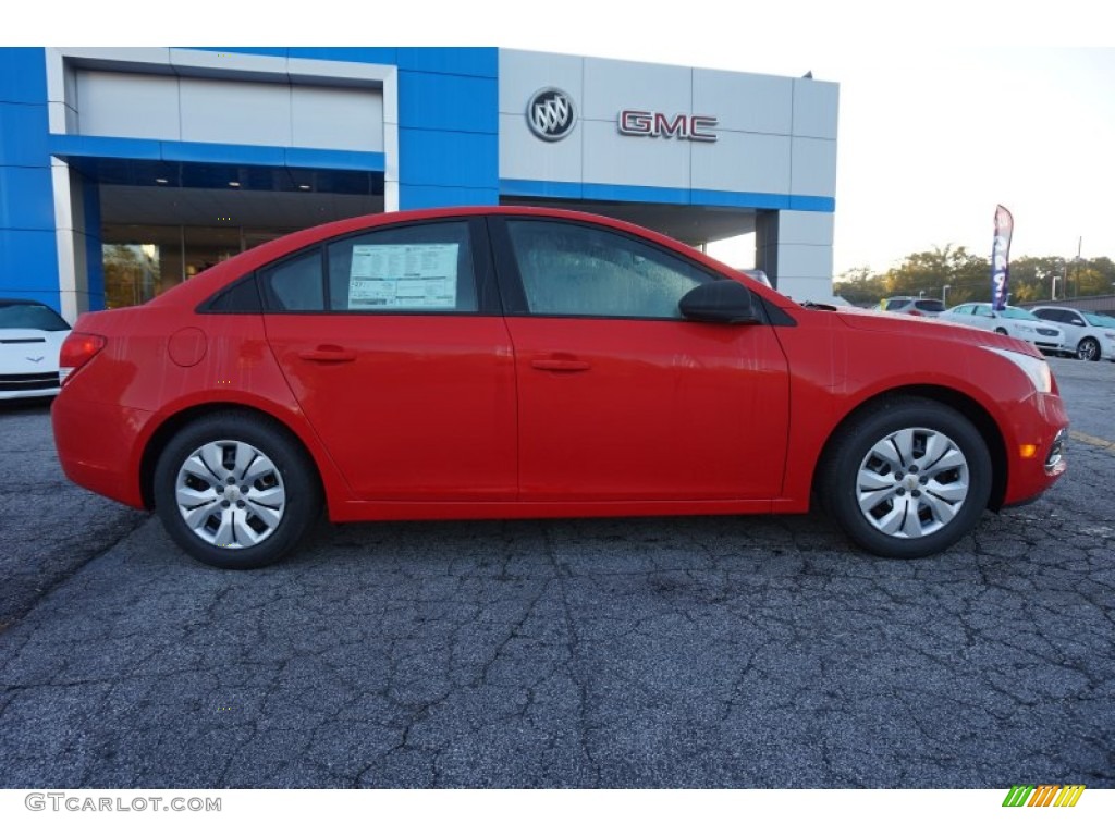 2015 Cruze LS - Red Hot / Jet Black/Medium Titanium photo #8