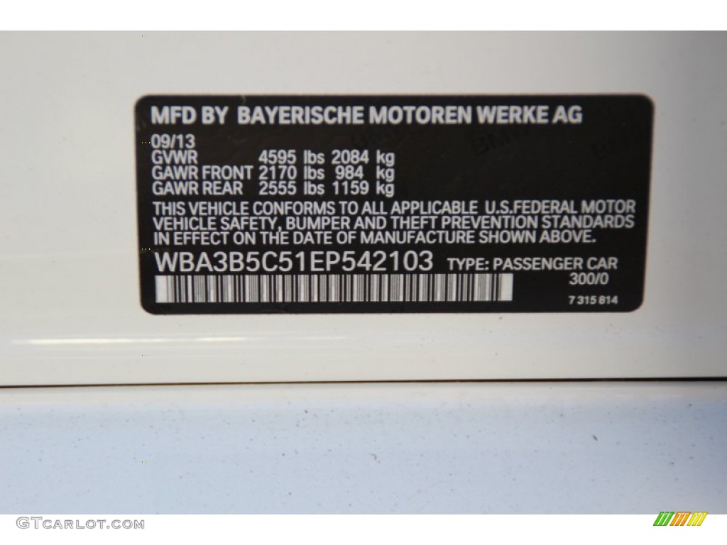 2014 3 Series 328i xDrive Sedan - Alpine White / Black photo #36