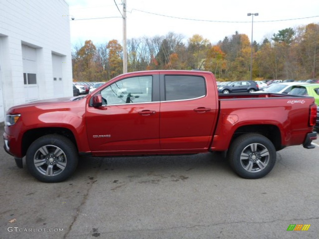 Red Rock Metallic 2015 Chevrolet Colorado LT Crew Cab 4WD Exterior Photo #98708224