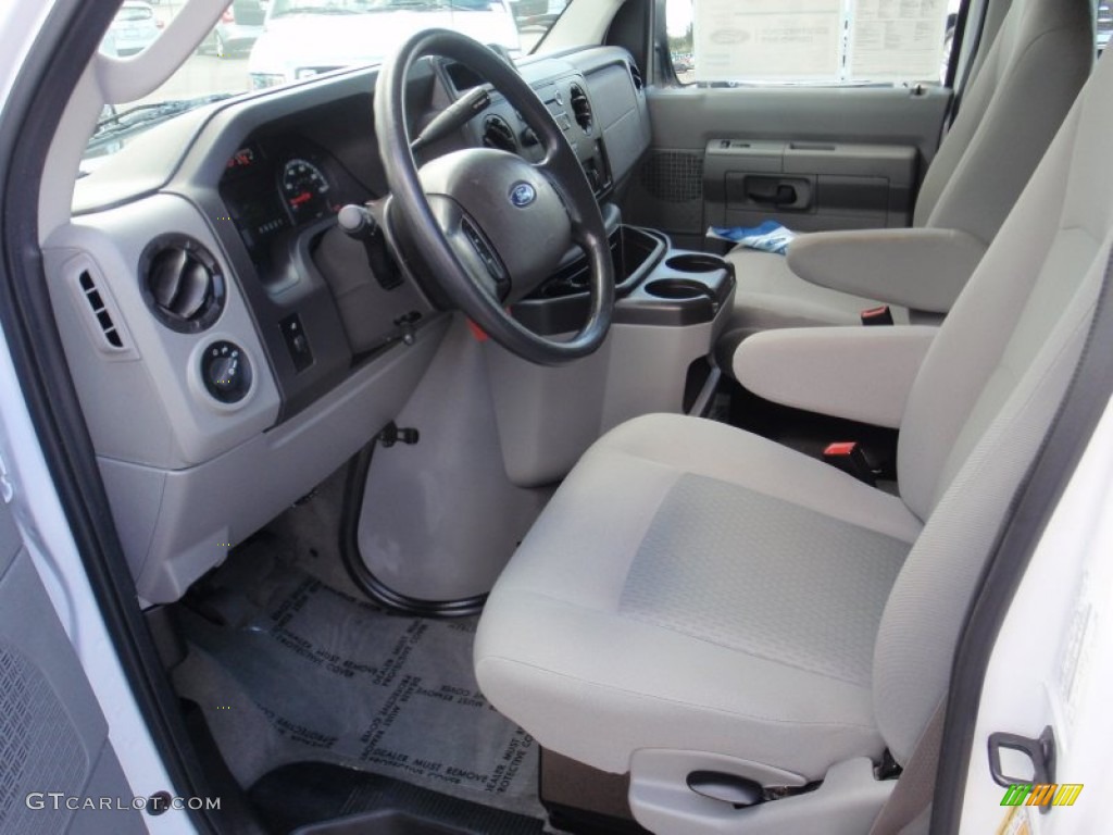 Medium Flint Interior 2014 Ford E-Series Van E350 XLT Extended 15 Passenger Van Photo #98708639