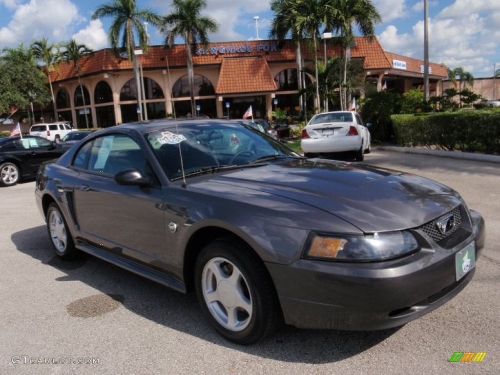 2004 Mustang V6 Coupe - Dark Shadow Grey Metallic / Medium Graphite photo #1