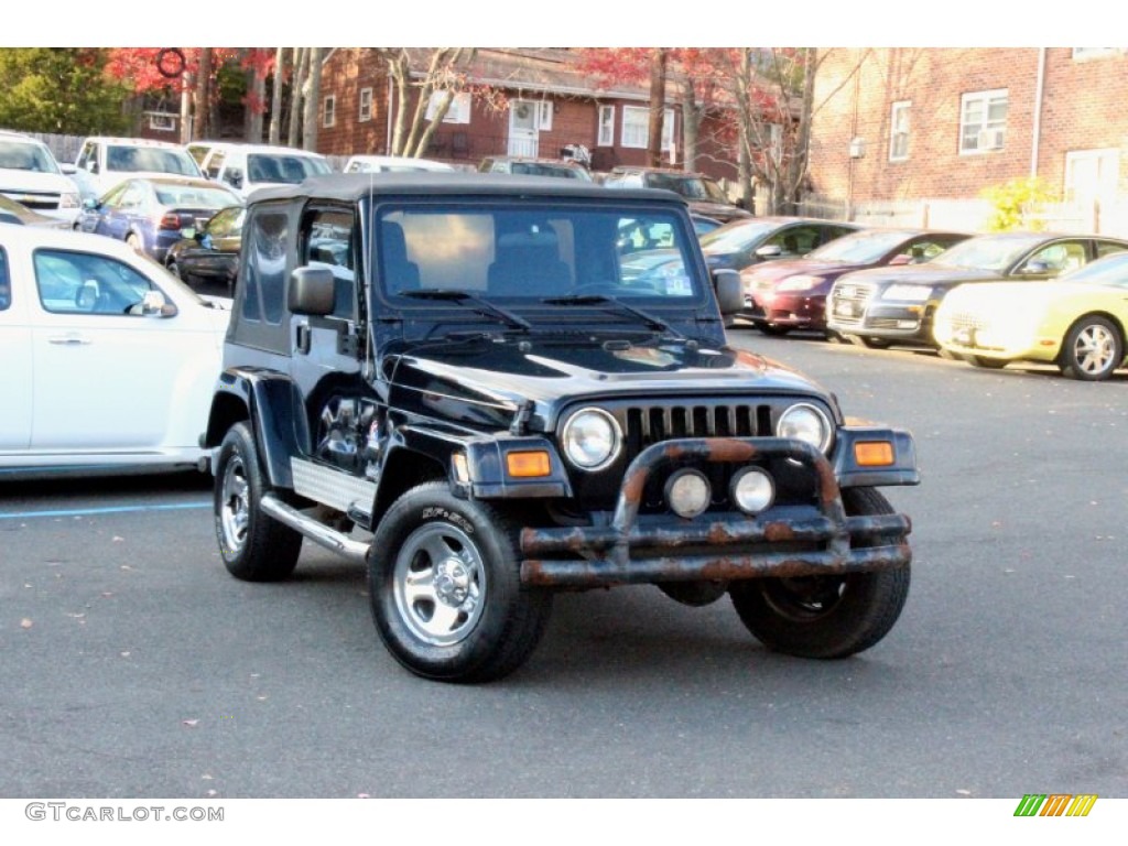 2003 Wrangler X 4x4 - Black Clearcoat / Dark Slate Gray photo #1