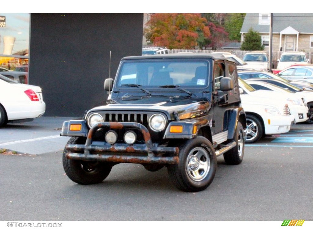 2003 Wrangler X 4x4 - Black Clearcoat / Dark Slate Gray photo #3