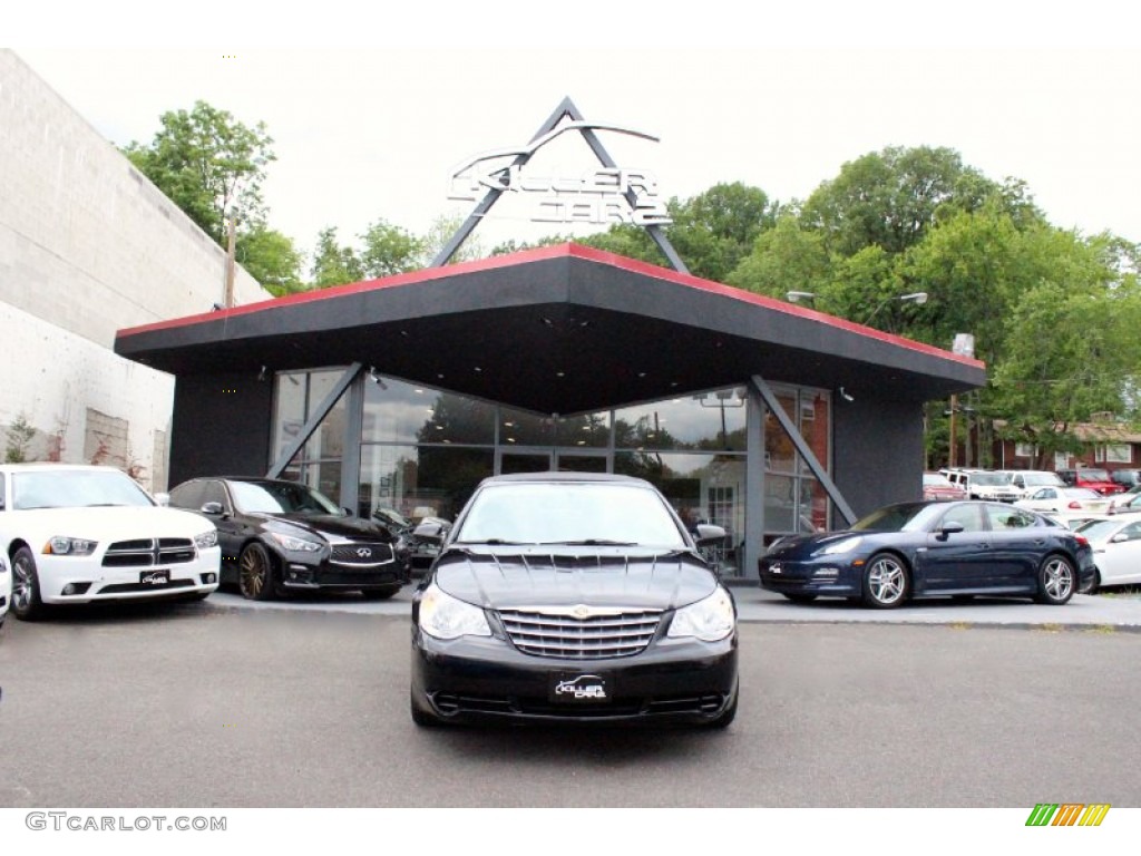 2008 Sebring LX Convertible - Brilliant Black Crystal Pearl / Dark Slate Gray/Light Slate Gray photo #2