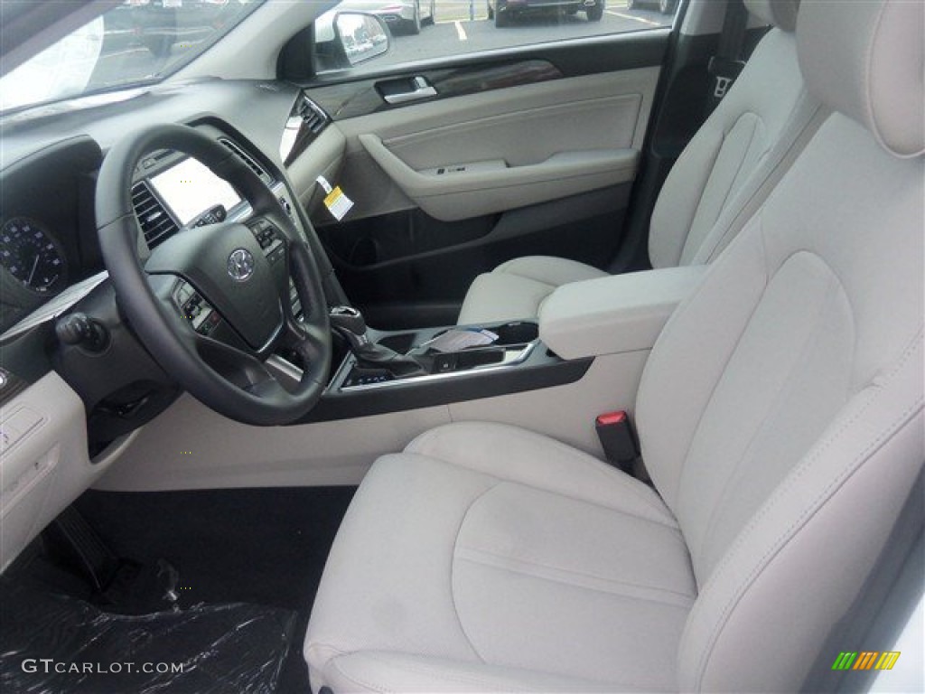 2015 Sonata Eco - Quartz White Pearl / Gray photo #6