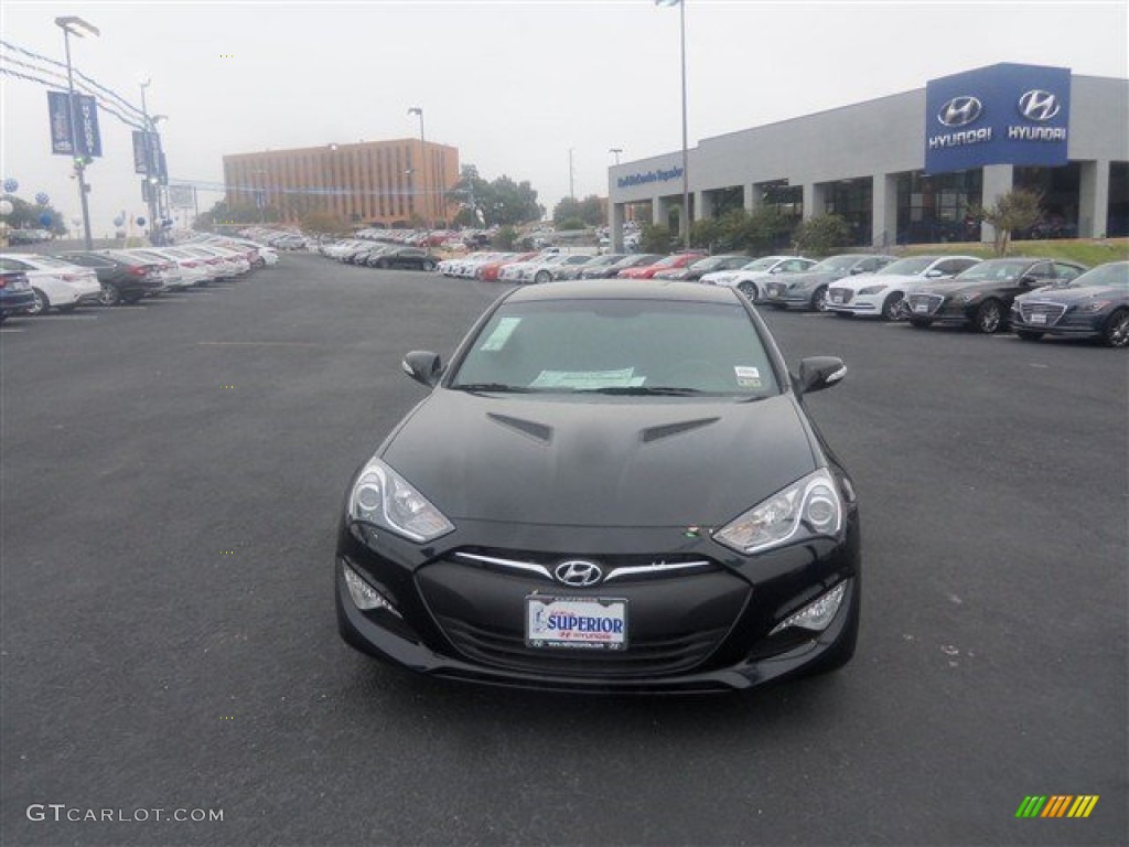 2015 Genesis Coupe 3.8 - Caspian Black / Black photo #2