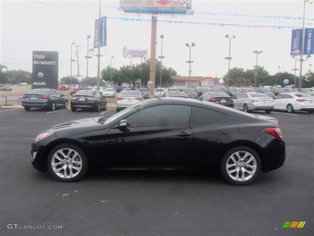 2015 Genesis Coupe 3.8 - Caspian Black / Black photo #3