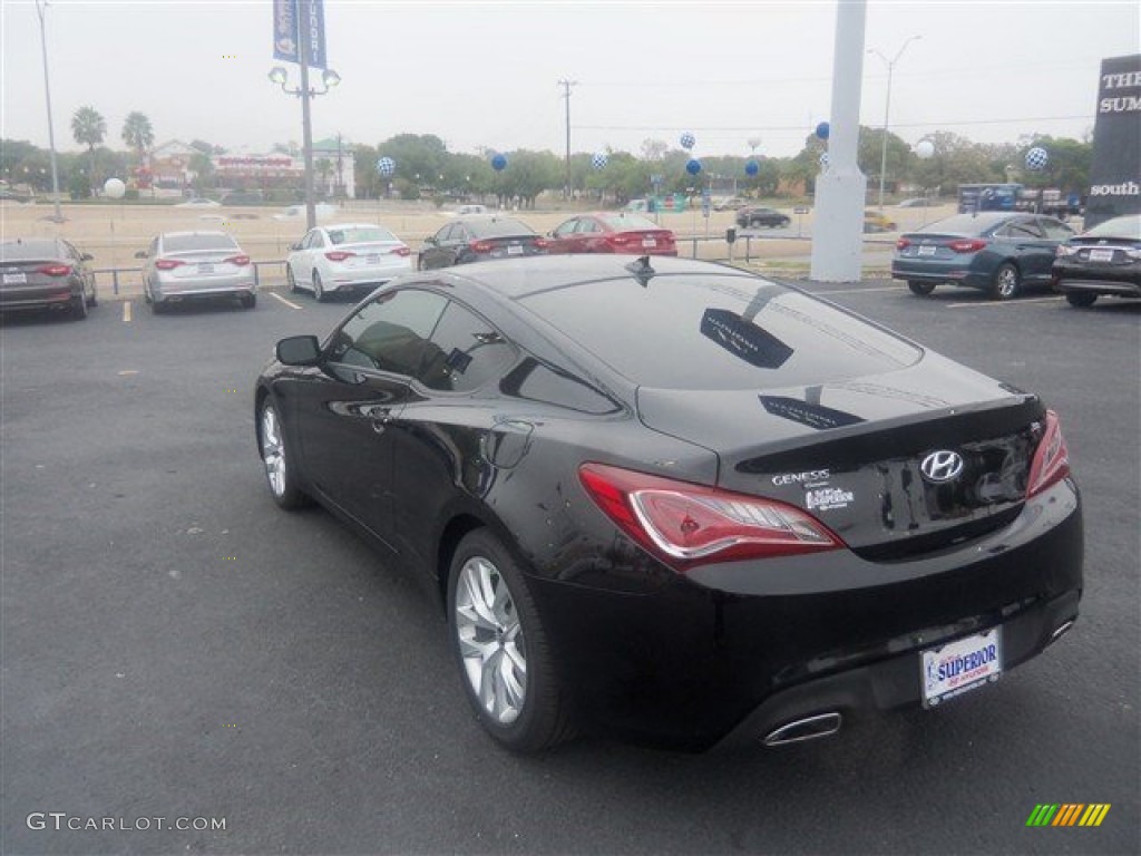 2015 Genesis Coupe 3.8 - Caspian Black / Black photo #4