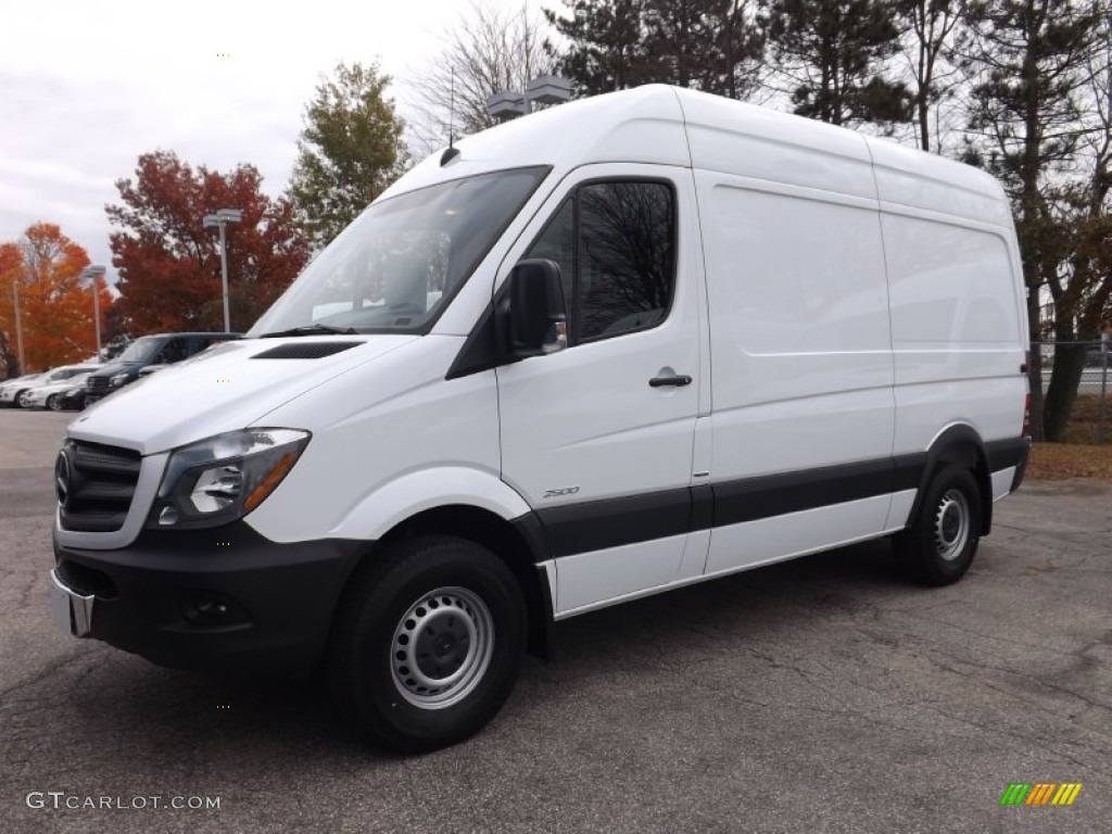 2015 Sprinter 2500 High Roof Cargo Van - Arctic White / Black photo #1