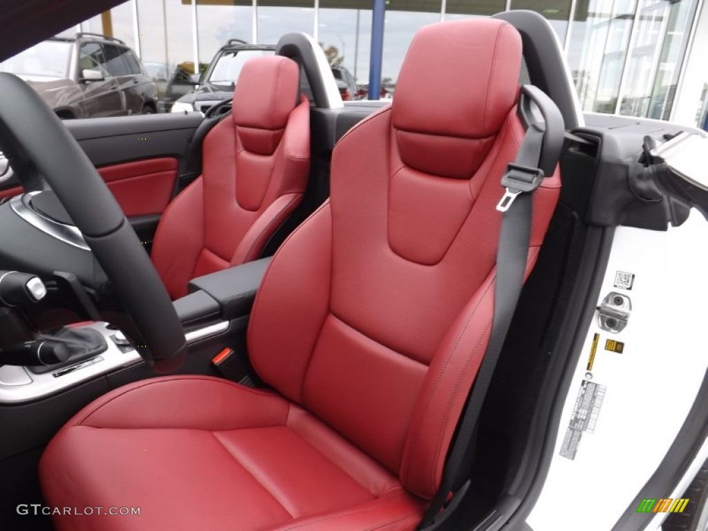 Bengal Red/Black Interior 2015 Mercedes-Benz SLK 250 Roadster Photo #98727104