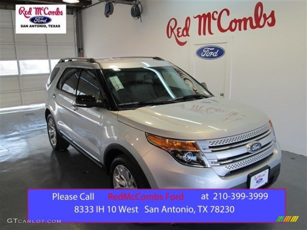 2015 Explorer XLT - Ingot Silver / Medium Light Stone photo #1