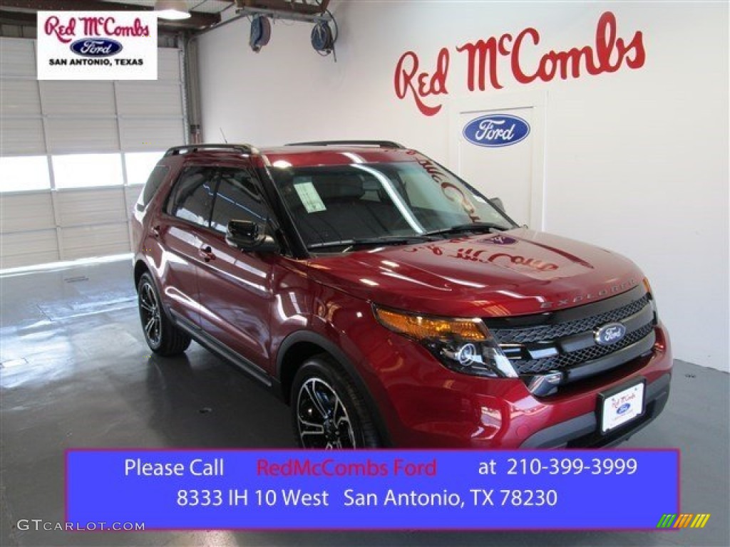 2015 Explorer Sport 4WD - Ruby Red / Sport Charcoal Black photo #1