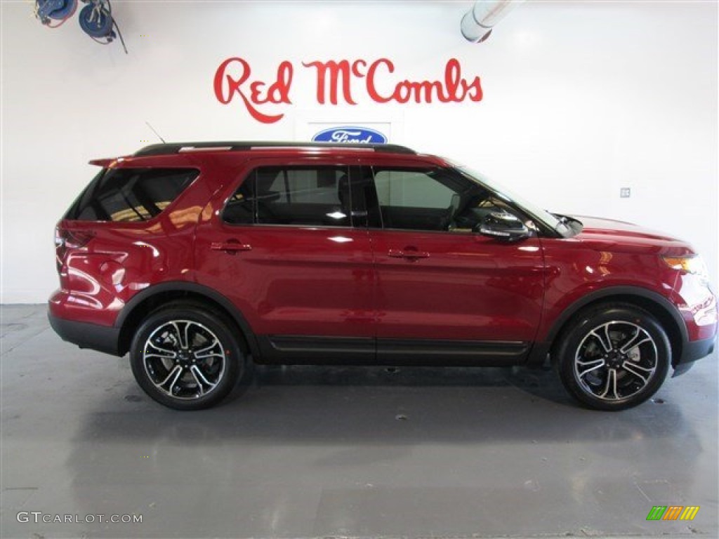 2015 Explorer Sport 4WD - Ruby Red / Sport Charcoal Black photo #9