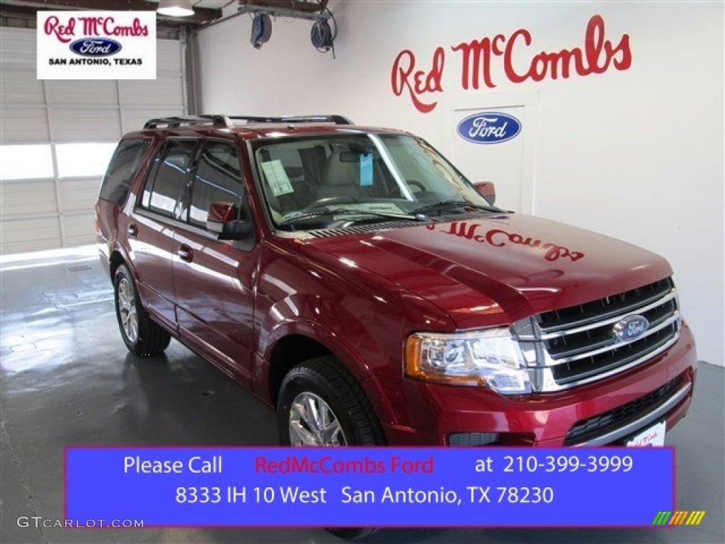 2015 Expedition Limited - Ruby Red Metallic / Dune photo #1