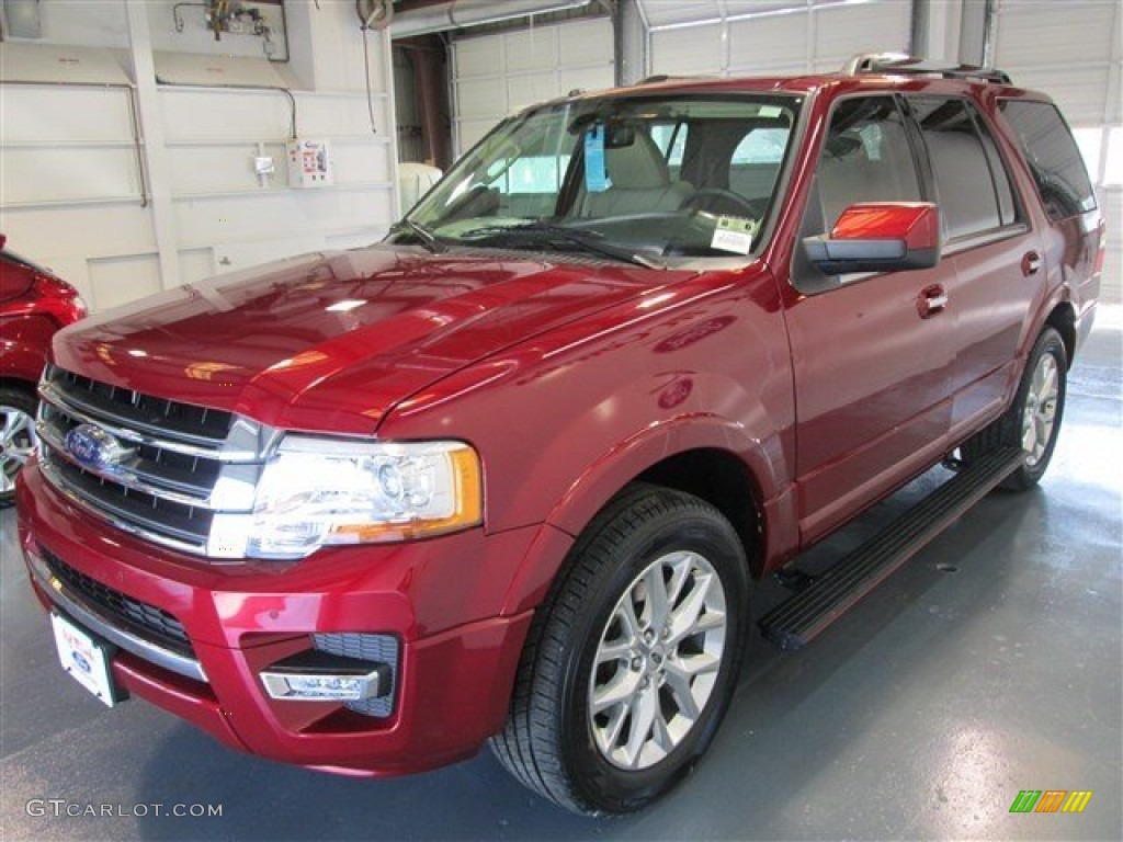 2015 Expedition Limited - Ruby Red Metallic / Dune photo #3
