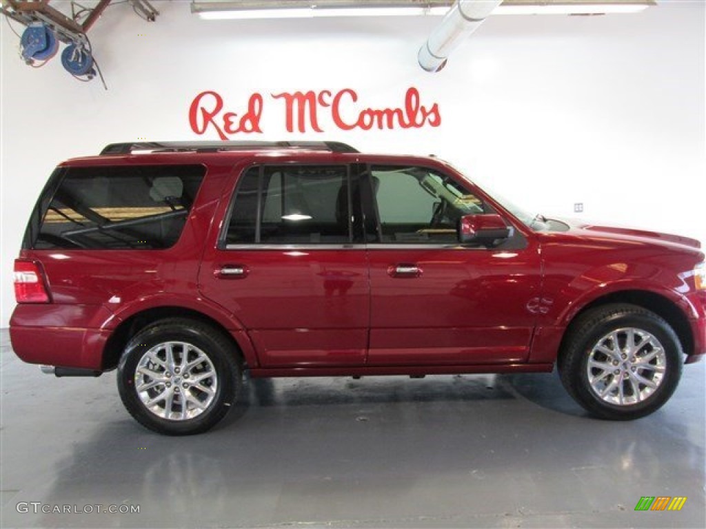 2015 Expedition Limited - Ruby Red Metallic / Dune photo #9