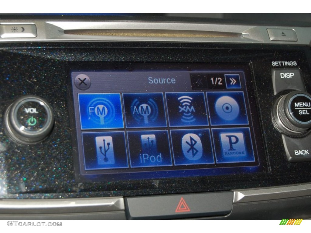 2013 Accord EX-L V6 Sedan - Obsidian Blue Pearl / Gray photo #22