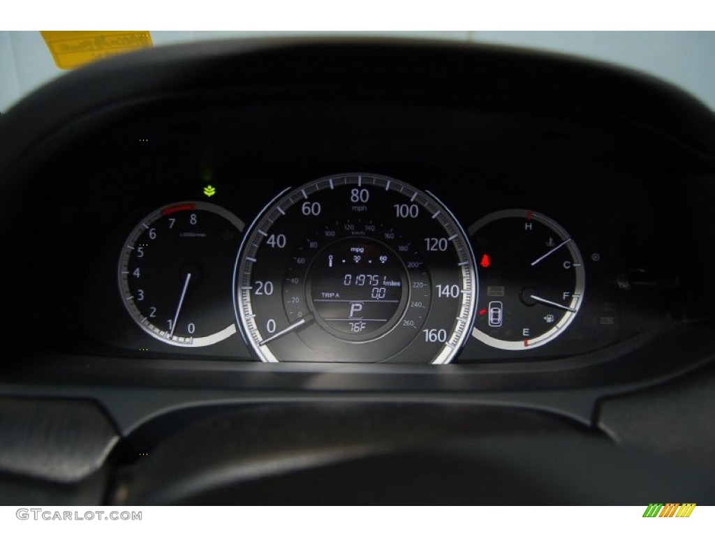 2013 Accord EX-L V6 Sedan - Obsidian Blue Pearl / Gray photo #36